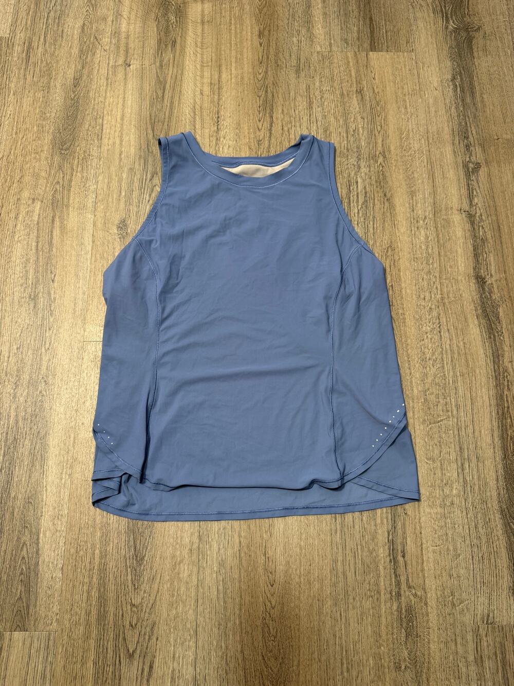 Lululemon Women's Blue Fold Over Running Tank